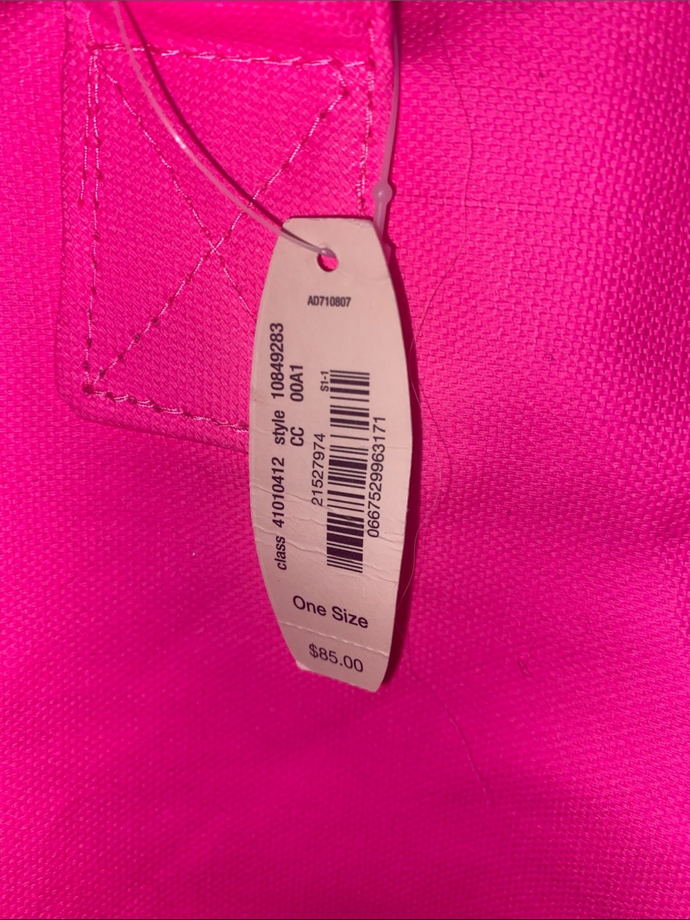 Victoria's Secret Neon Pink Travel Tote with Shoulder Strap - Picture 5 of 10